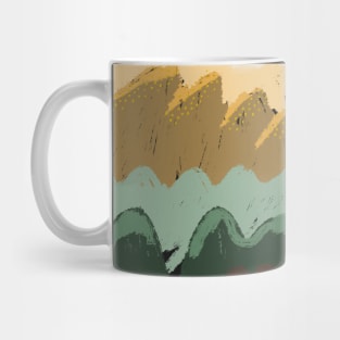 layered landscape Mug